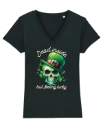 de St Patrick - Dead inside but feeling lucky Tricou mânecă scurtă guler V Damă Evoker