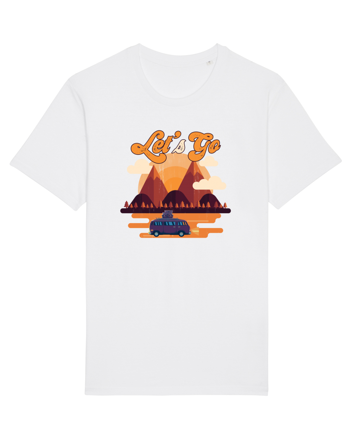 Tricou mânecă scurtă Unisex Rocker White
