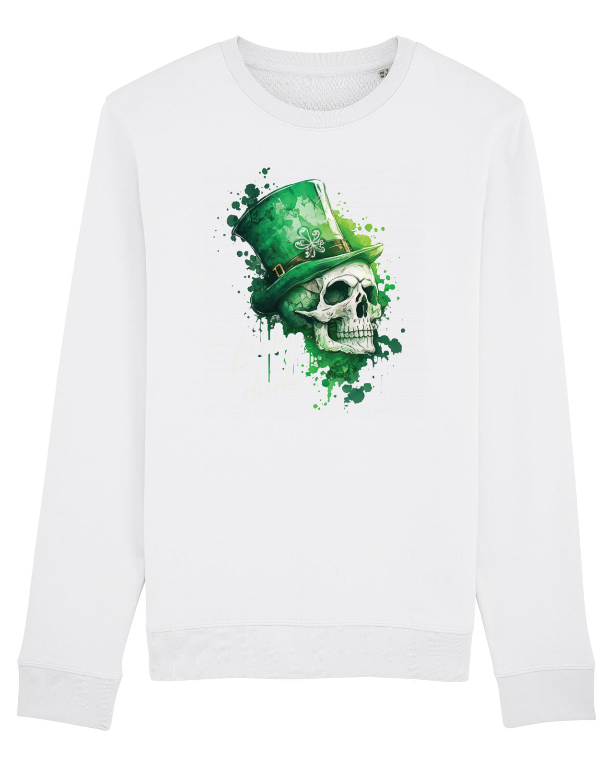 Bluză mânecă lungă Unisex Rise White