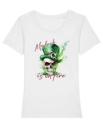 de St Patrick - My luck is on fire White