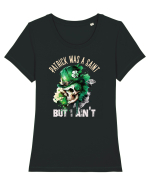 de St Patrick - Patrick was a saint Tricou mânecă scurtă guler larg fitted Damă Expresser