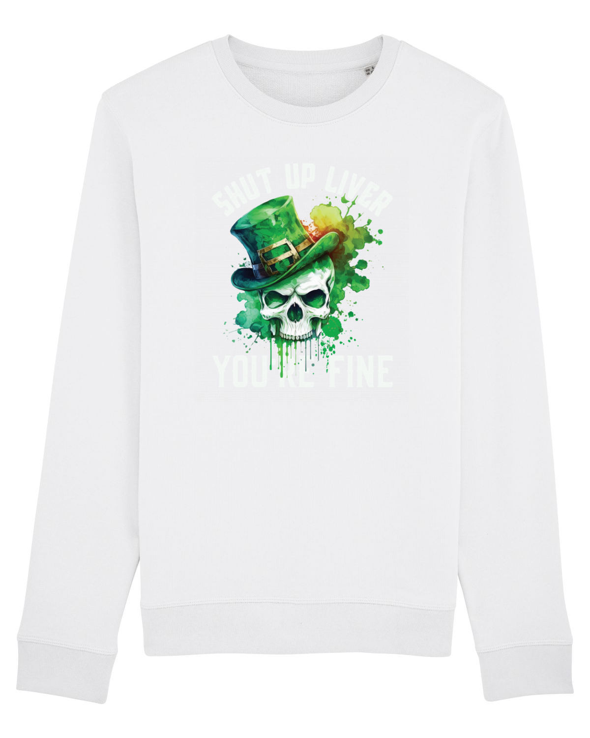 Bluză mânecă lungă Unisex Rise White