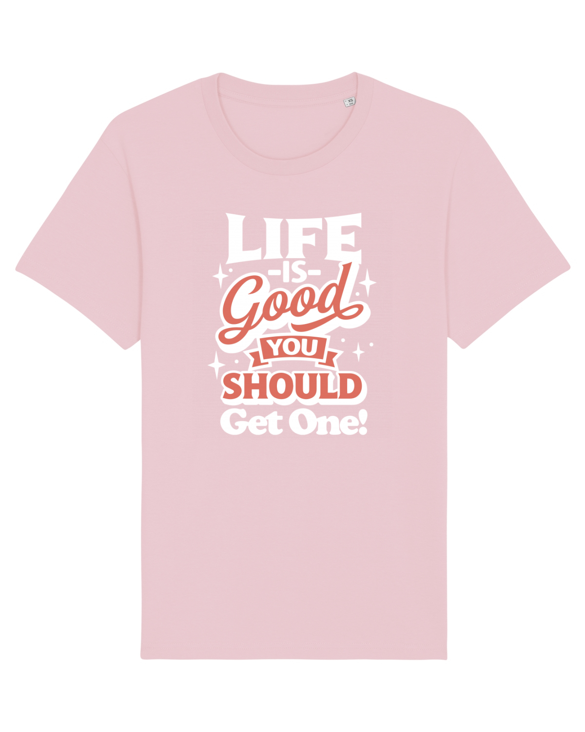 Tricou mânecă scurtă Unisex Rocker Cotton Pink