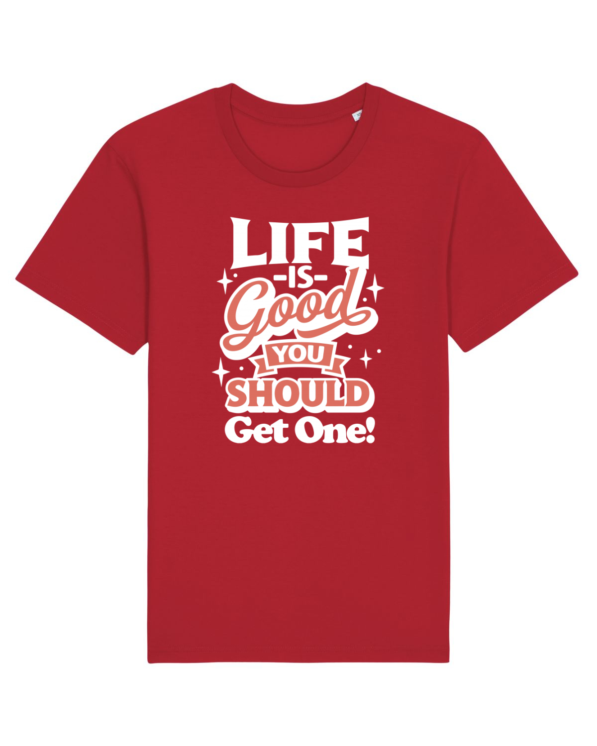 Tricou mânecă scurtă Unisex Rocker Red