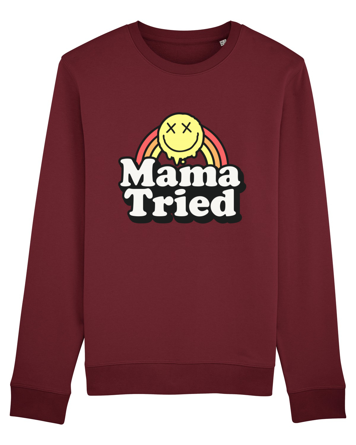 Bluză mânecă lungă Unisex Rise Burgundy