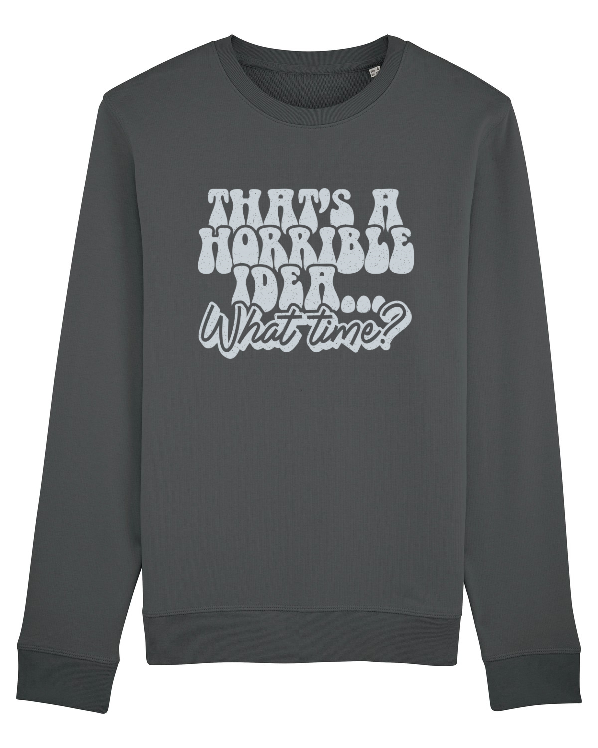 Bluză mânecă lungă Unisex Rise Anthracite