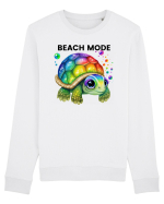 Broasca testoasa pictata in acuarela cu mesajul  Beach Mode Bluză mânecă lungă Unisex Rise