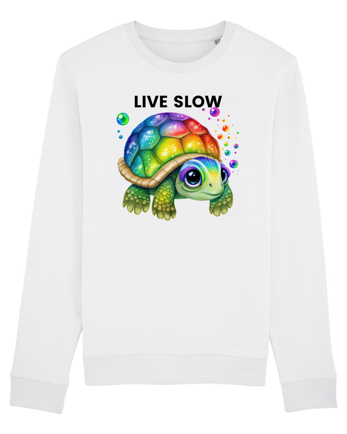 Bluză mânecă lungă Unisex Rise White