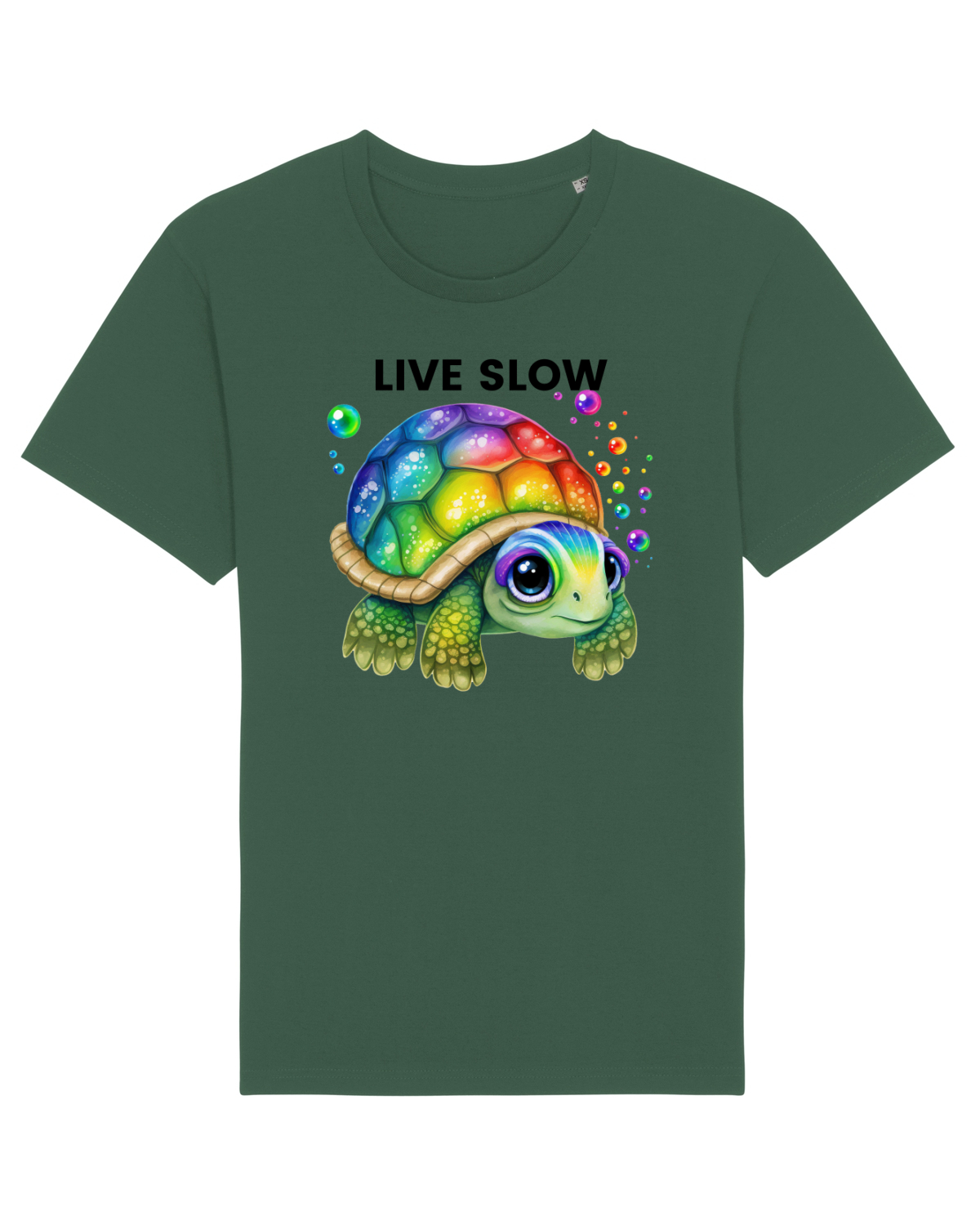 Tricou mânecă scurtă Unisex Rocker Bottle Green