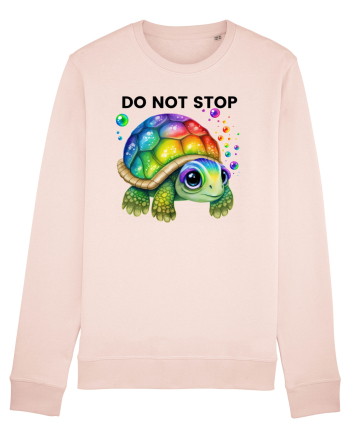 Broasca testoasa pictata in acuarela cu mesajul Do Not Stop Candy Pink