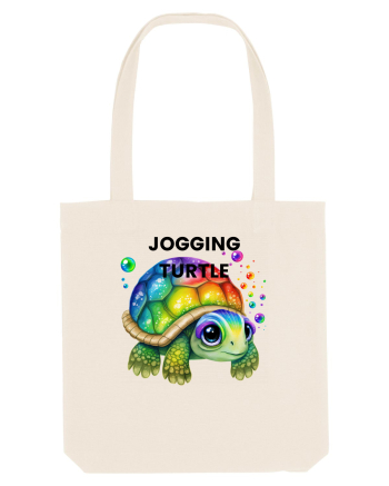 Broasca testoasa pictata in acuarela cu mesajul Jogging Turtle Natural