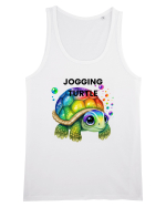 Broasca testoasa pictata in acuarela cu mesajul Jogging Turtle Maiou Bărbat Runs