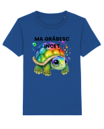 Broasca testoasa pictata in acuarela cu mesajul Ma grabesc Incet Tricou mânecă scurtă  Copii Mini Creator
