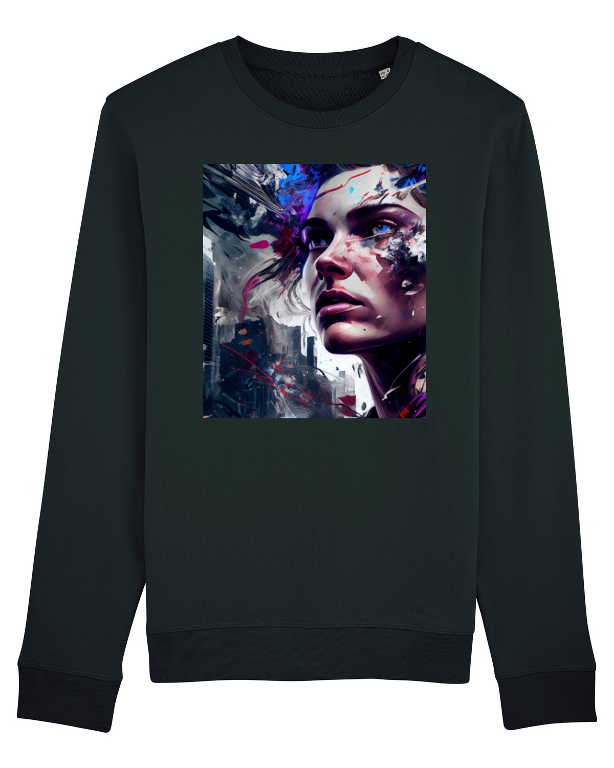 Bluză mânecă lungă Unisex Rise Black