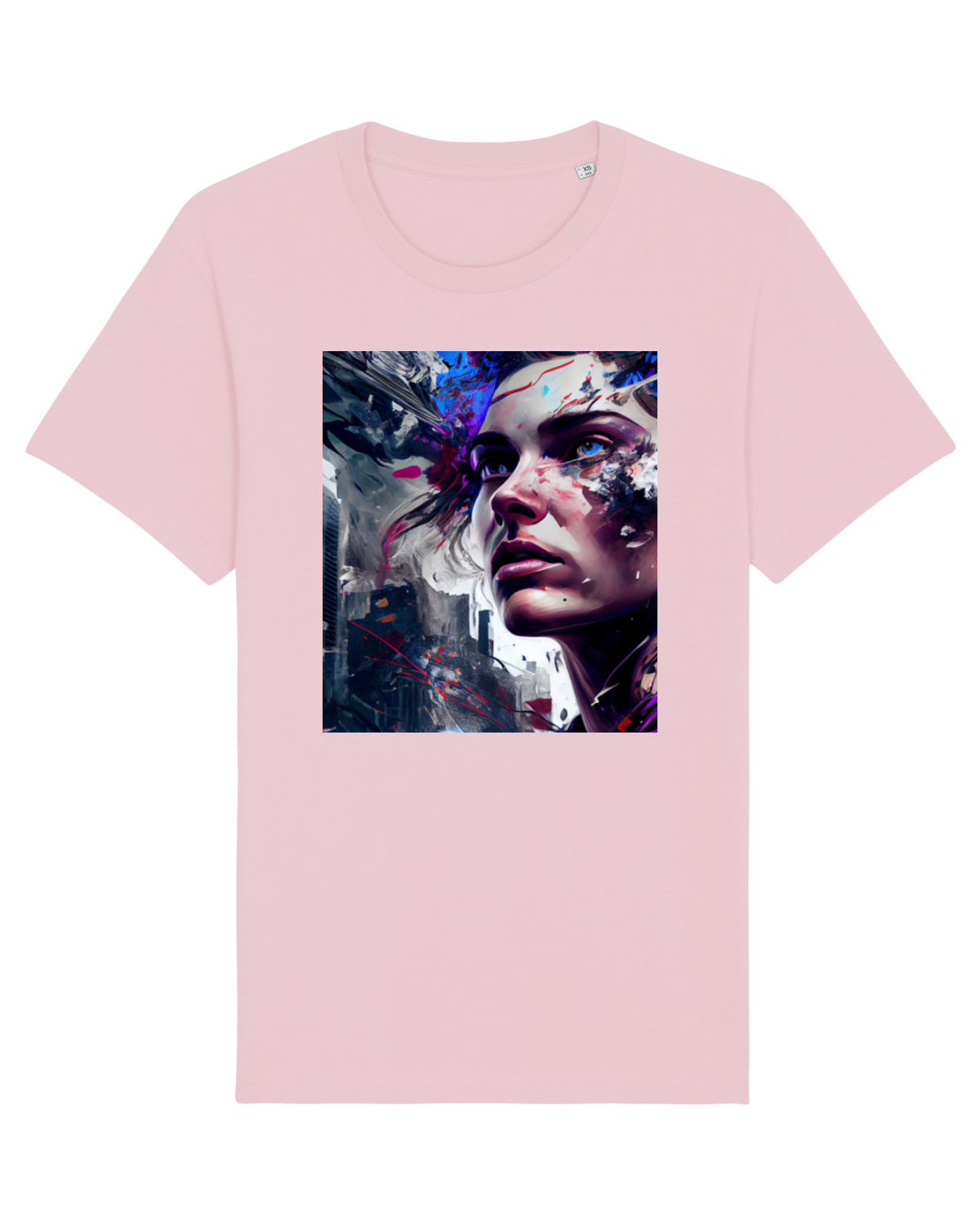 Tricou mânecă scurtă Unisex Rocker Cotton Pink