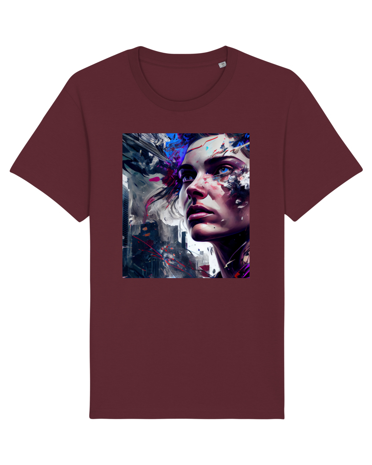 Tricou mânecă scurtă Unisex Rocker Burgundy