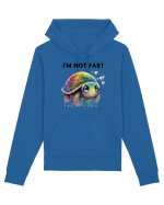 Broasca testoasa pictata in acuarela cu mesajul I'm not fast Hanorac Unisex Drummer