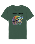Broasca testoasa pictata in acuarela cu mesajul  Masot Timpul Tricou mânecă scurtă Unisex Rocker