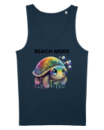 Broasca testoasa pictata in acuarela cu mesajul  Beach Mode Maiou Bărbat Runs