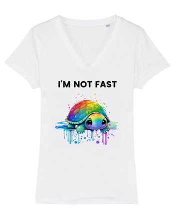 Broasca testoasa pictata in acuarela cu mesajul  White