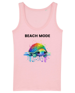Broasca testoasa pictata in acuarela cu mesajul  Beach Mode Maiou Damă Dreamer