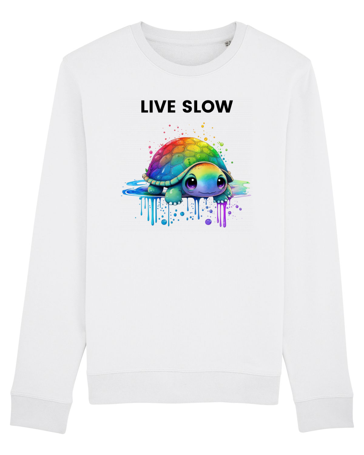 Bluză mânecă lungă Unisex Rise White