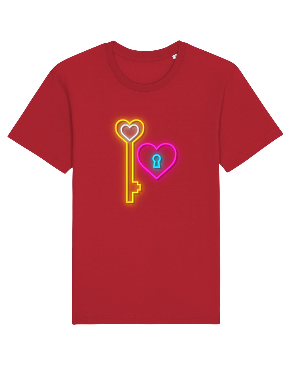 Tricou mânecă scurtă Unisex Rocker Red