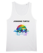 Broasca testoasa pictata in acuarela cu mesajul Jogging Turtle Maiou Bărbat Runs