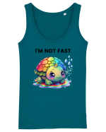 Broasca testoasa pictata in acuarela cu mesajul   I'm not fast Maiou Damă Dreamer