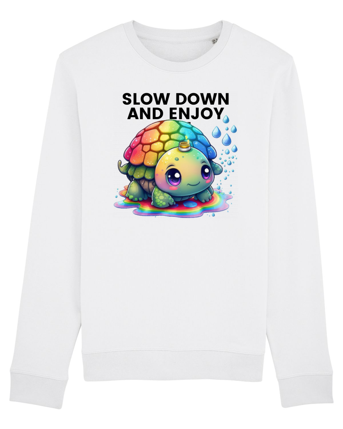 Bluză mânecă lungă Unisex Rise White