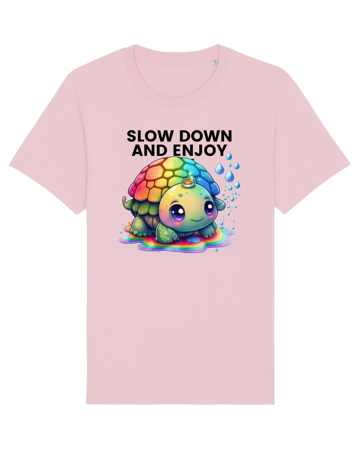 Tricou mânecă scurtă Unisex Rocker Cotton Pink