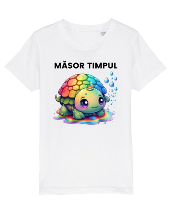 Broasca testoasa pictata in acuarela cu mesajul  Masor Timpul White