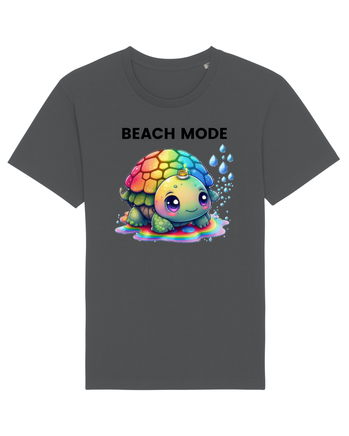 Tricou mânecă scurtă Unisex Rocker Anthracite