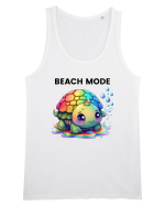 Broasca testoasa pictata in acuarela cu mesajul  Beach Mode Maiou Bărbat Runs