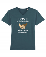 Love is the answer Tricou mânecă scurtă guler V Bărbat Presenter