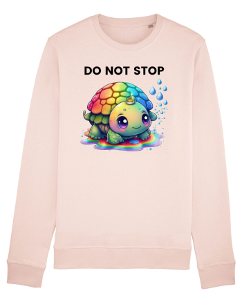 Broasca testoasa pictata in acuarela cu mesajul Do Not Stop Candy Pink