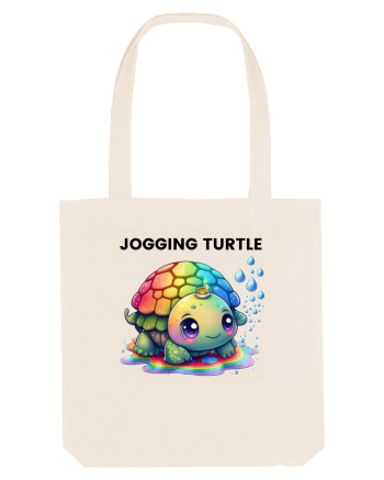 Broasca testoasa pictata in acuarela cu mesajul Jogging Turtle Natural