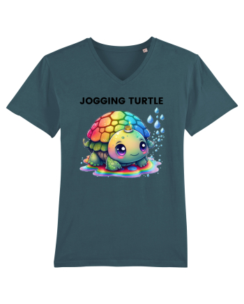 Broasca testoasa pictata in acuarela cu mesajul Jogging Turtle Stargazer