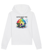Broasca testoasa pictata in acuarela cu mesajul Catch Me If You Can Hanorac Unisex Drummer