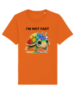 Broasca testoasa pictata in acuarela cu mesajul   I'm not fast Tricou mânecă scurtă Unisex Rocker