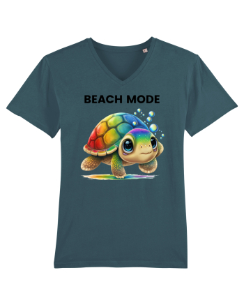 Broasca testoasa pictata in acuarela cu mesajul  Beach Mode Stargazer