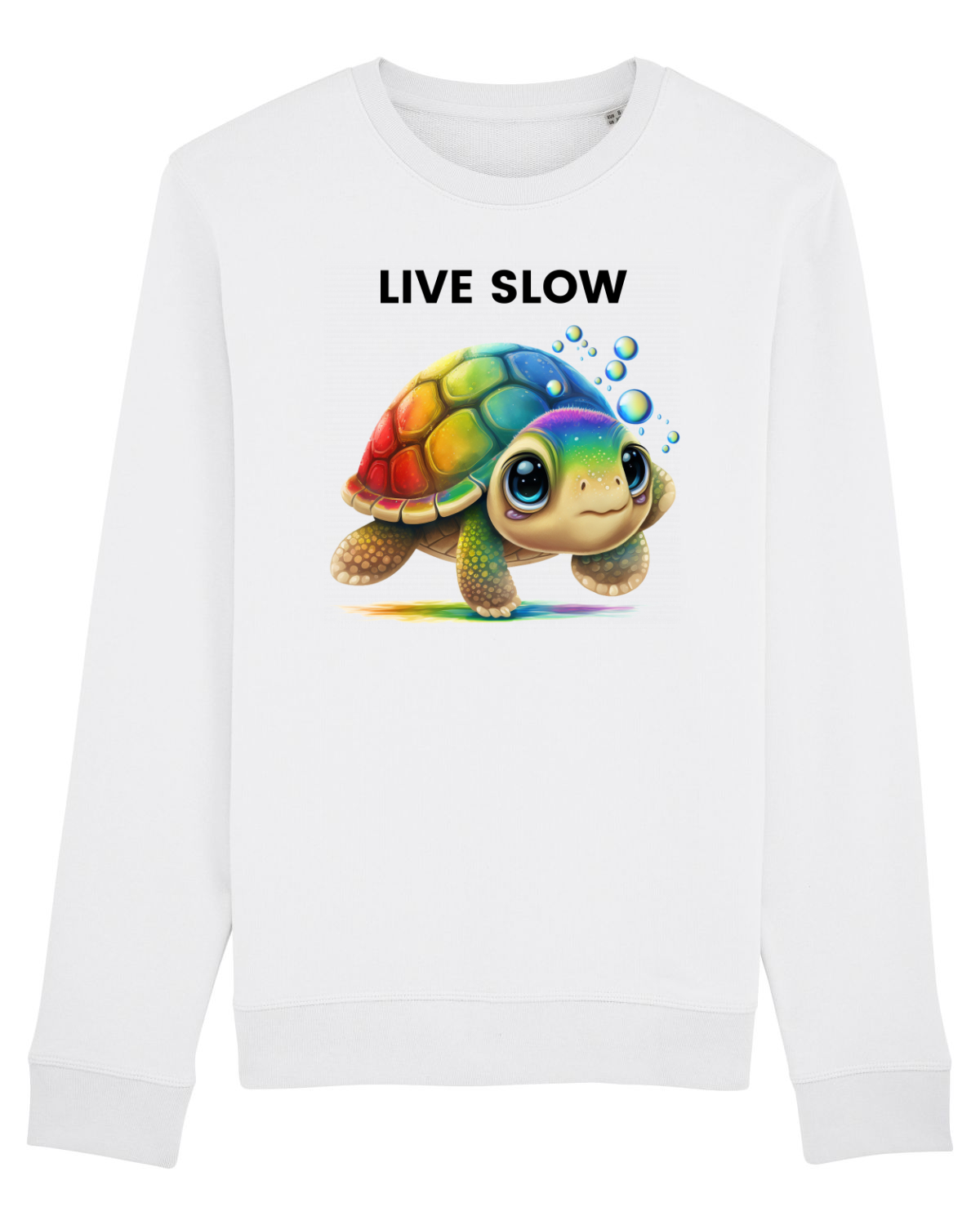 Bluză mânecă lungă Unisex Rise White