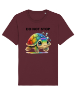 Broasca testoasa pictata in acuarela cu mesajul Do Not Stop Tricou mânecă scurtă Unisex Rocker
