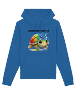 Broasca testoasa pictata in acuarela cu mesajul Jogging Turtle Hanorac Unisex Drummer