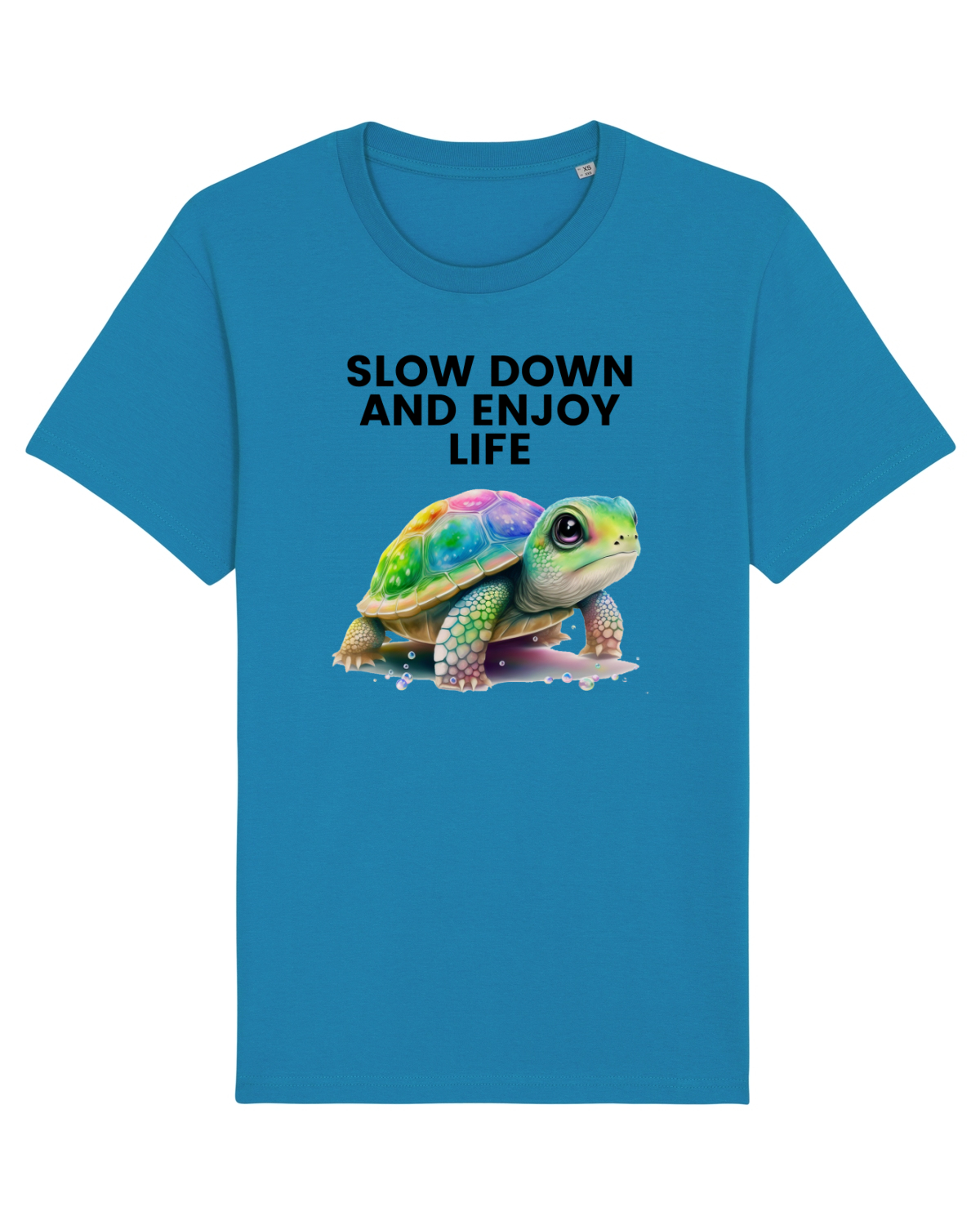 Tricou mânecă scurtă Unisex Rocker Azur