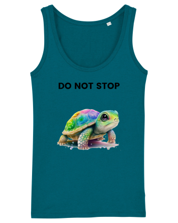 Broasca testoasa pictata in acuarela cu mesajul Do Not Stop Ocean Depth