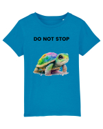 Broasca testoasa pictata in acuarela cu mesajul Do Not Stop Tricou mânecă scurtă  Copii Mini Creator