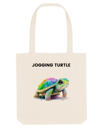 Broasca testoasa pictata in acuarela cu mesajul Jogging Turtle Natural