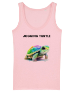 Broasca testoasa pictata in acuarela cu mesajul Jogging Turtle Maiou Damă Dreamer