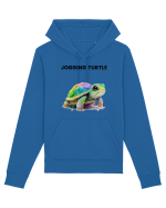Broasca testoasa pictata in acuarela cu mesajul Jogging Turtle Hanorac Unisex Drummer